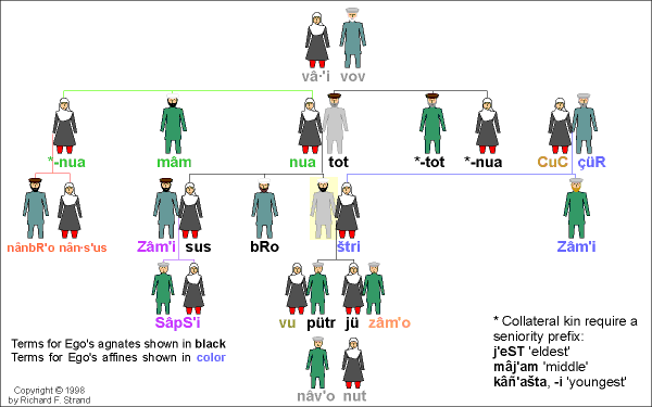 Kâmv′iri Kinship Terms
